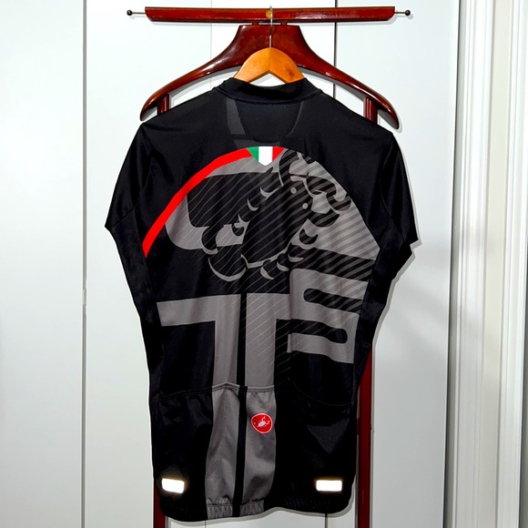 Castelli Scorpione Men’s Short Sleeves 1/4 Front Zip Cycling Jersey Size XXL - Picture 2 of 3